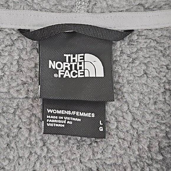 The North Face Full Zip Sweater Women's Size L Fleece Jacket NF0A3LH8 EUC Knit - Picture 6 of 15